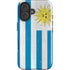 Uraguay Flag Distressed iPhone 16 Plus Impact Case